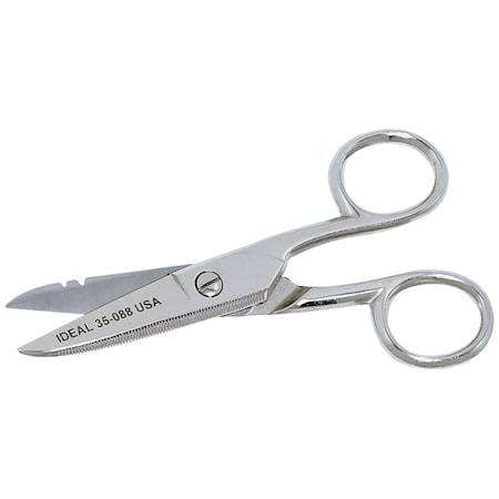 Ideal Electrician's Scissors with Stripping Notch 35-088